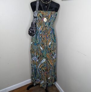 Mille Gabrielle Paisley Print Summer Dress Large